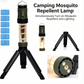 🦟🏕️ LED Outdoor Camping Lantern & Flashlight – Mosquito Repellent, Portable, Multifunctional (Hanging or Handheld). Perfect for Tent, Hiking or Backyard! 💡🔋✨