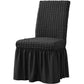 🎀🪑Ruffle Design Dinning Chair Covers,Soft Drop Cloth, Universal Fit for High-Back & Low-Back Chairs.