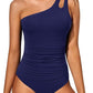 💖LAST DAY SPECIAL PRICE: ￡13.99!!💖One Shoulder One Piece Swimsuit for Women👙