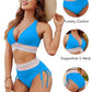 ⏰Last Day Promotion 60% OFF -⏳2026 High Waisted Tummy Control Color Block Bikini Sets