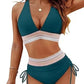 ⏰Last Day Promotion 60% OFF -⏳2026 High Waisted Tummy Control Color Block Bikini Sets