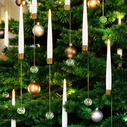 🎄Pre Sale🎄 Christmas Tree Led Candles with Clear Crystal Ball Hook
