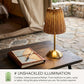 🌟🕯️ Cordless Boho Rattan Table Lamp – LED Bedside Lamp with Rechargeable Battery, Natural Rattan Shade, Creates Cozy Atmosphere Anywhere. A Must-Have for Boho Home Decor! 🎋💡