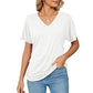 💕Hot Sale 49% OFF🌷V-Neck Solid Color Loose Ladies Tops