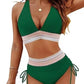 ⏰Last Day Promotion 60% OFF -⏳2026 High Waisted Tummy Control Color Block Bikini Sets