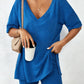 ⏳LAST DAY SALE 50% OFF !!📢Women's Oversized V Neck Short Sleeve Two Piece Short Set