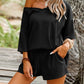 ⏳LAST DAY SALE 50% OFF !!📢Women's Oversized V Neck Short Sleeve Two Piece Short Set