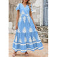 💥Last Day Special Sale 49% OFF💃Women’s Casual V Neck Boho Maxi Dress