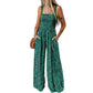 🏝️LAST DAY SALE 50% OFF🏖️Women’s Casual Print Sleeveless Overalls Jumpsuits