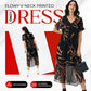 🔥Last Day Special Sale 72% OFF!!💝✨Flowy V-Neck Printed Long Dress, Lightweight, Comfy,Breathable, Wrinkle-Resistant,Flattering For All Body Types.👗