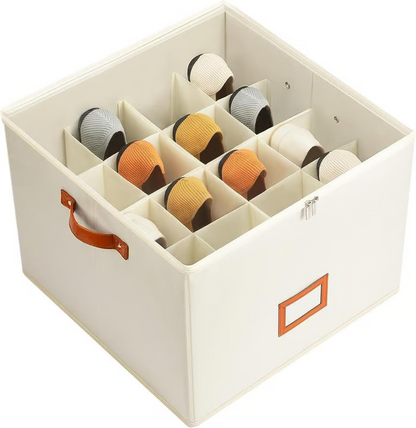 ⏳Limited time 50% off💥Oxford Fabric Foldable Design Shoe Organizer, Storage Box，Collapsible, Stackable, Holds 12 Pairs, Breathable Fabric, Protects Shoes From Dust & Moisture. Keep Your Closet Neat & Tidy! 🥾👠✅