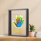 ⏳Limited-time 60% off⏰Family handprint set🎨 DIY Family Memorial Gift Kit, Acrylic Board,🖐️Colorful Paints, Holds Up to 4 Handprints