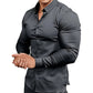 📢Hot Sale 50% OFF !!!⏰Men's Solid Color Lapel Long Sleeve Button-Down Shirts