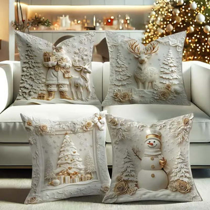 🎁⏰LAST DAY: ￡13.99 for 4PCS!!🎅🎄Christmas Themed Cushion Cover