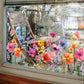 TODAY ONLY 9.99! SAVE 50%💐Colorful Floral Bouquet Window Sticker🖼️ Make Your Window Beautiful in Seconds! Cut to any size you like!