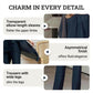 🔥Hot Sale🔥Chic-Lucky Irregular Hem Top & Wide Leg Pants Set – Soft, Wrinkle-Resistant & Machine Washable Two-Piece Outfit for All-Day Comfort & Effortless Style