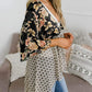 🔥Summer Hot Sale-57% Off!!✨Women's Floral Kimono Ruffle Sleeve Tie Cardigans Flowy Boho Loose Cover Ups