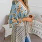 🔥Summer Hot Sale-57% Off!!✨Women's Floral Kimono Ruffle Sleeve Tie Cardigans Flowy Boho Loose Cover Ups