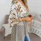 🔥Summer Hot Sale-57% Off!!✨Women's Floral Kimono Ruffle Sleeve Tie Cardigans Flowy Boho Loose Cover Ups