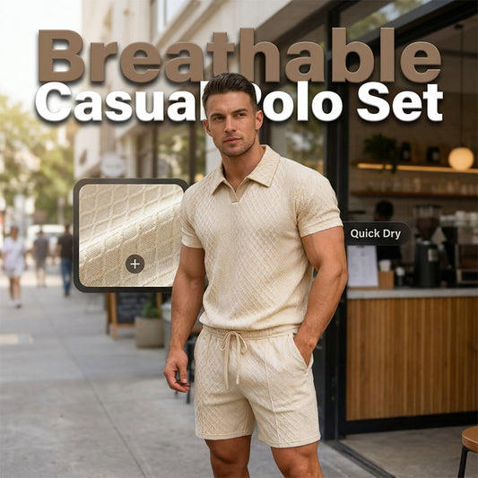 🏖️Summer Cool Deal: ONLY ￡16.99!!😎Breathable Knit Casual Set – Wrinkle-Free, Relaxed Fit，Soft & Stretchy. Perfect For Lounging, Travel Or Daily Wear!🛍️