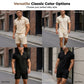 🏖️Summer Cool Deal: ONLY ￡16.99!!😎Breathable Knit Casual Set – Wrinkle-Free, Relaxed Fit，Soft & Stretchy. Perfect For Lounging, Travel Or Daily Wear!🛍️
