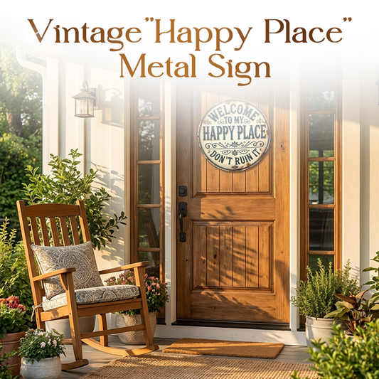 💰 £ 9.9 Super Limited Time! 🚪 “This Is My Happy Place” Door Sign – Happy Vibes Only 😊