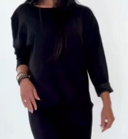 👗 Women's Casual Crewneck Sweatshirt Dress – Cozy Fleece, Loose Fit, Perfect for Daily Wear 🌸✨