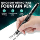✒️ Quick-Dry Click Fountain Pen – No Capping, Instantly Dry, Great for School & Office 🏫💼