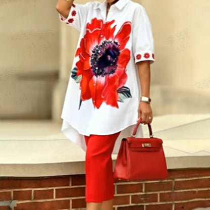 ⏰🔥LIMITED TIME 69% OFF! 🌸 Women’s Floral Print 2-Piece Set – Trendy, Comfortable & Perfect for Spring & Summer 💃✨