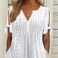 👗New arrival 50% OFF! ☀️Women's Elegant V-Neck Hollow-Out Solid Dress，Hollow-Out Details, Solid Color