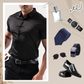 🌀🏃‍♂️ 4-Way Stretch Short Sleeve Shirt for Men – Lightweight, Moisture-Wicking, Snag-Free Fabric. Great for Travel, Hiking or Everyday Wear. Stretch Beyond Limits! 🌍🧗