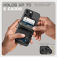 🧲📲2-in-1 Foldable Magnetic Phone Stand，Tripod Phone Stand Credit Card Holder for iPhone 16/15/14/13/12 SUPCASE Adjustable Phone Stand Compatible with MagSafe