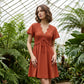 👗✨ Women's Elegant Lace Dress – V-Neck, A-Line, Soft & Classy. Effortless Elegance for Any Occasion 💐💫