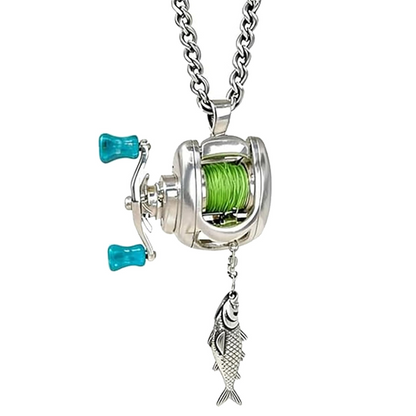 🎁2026 New Arrival 44% OFF! ☀️Miniature Fishing Reel Pendant Necklace