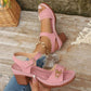 👣New Arrival 50% OFF! ☀️Women's Chunky Heel Sandals,Non-Slip Outsole, Breathable Vegan Leather, Cushioned Insole.💖👠 Great for Long Walks & Summer Outings! 💼