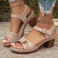 👣New Arrival 50% OFF! ☀️Women's Chunky Heel Sandals,Non-Slip Outsole, Breathable Vegan Leather, Cushioned Insole.💖👠 Great for Long Walks & Summer Outings! 💼