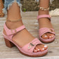 👣New Arrival 50% OFF! ☀️Women's Chunky Heel Sandals,Non-Slip Outsole, Breathable Vegan Leather, Cushioned Insole.💖👠 Great for Long Walks & Summer Outings! 💼