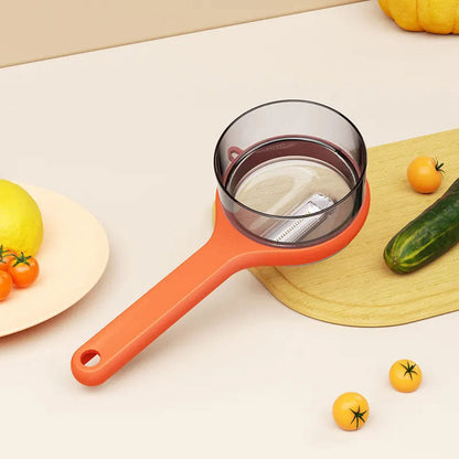 🍎 Mess-Free Peeler with Built-in Bucket – Peel, Shred & Store Debris. 50% OFF TODAY