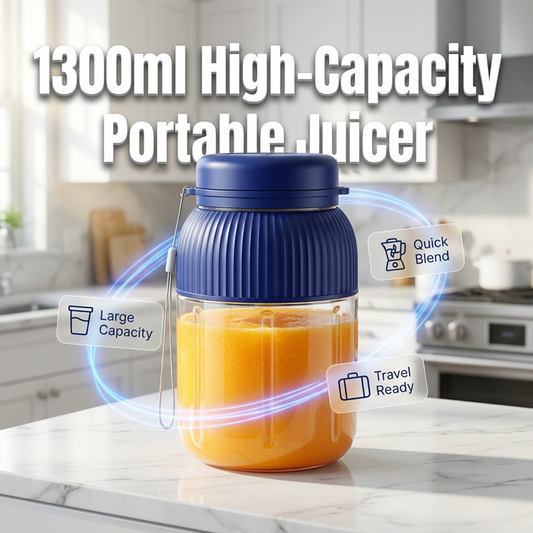 ⏰ Huge Smoothie Craving, Zero Time? 1300ml Portable Blender Blends It All – USB Charge Anywhere. 40% OFFShop Now!