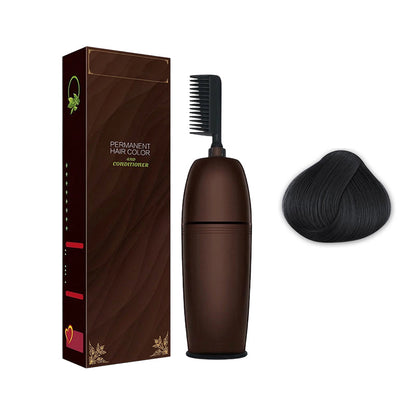 Plant-Extract Gentle Hair Dye for Gray Coverage