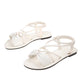 👣New Arrival 58% OFF! ☀️Women's Criss-Cross Strap Flat Sandals，Summer Footwear for Walks & Vacations! ☀️🚶‍♀️🏖️