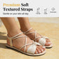👣New Arrival 58% OFF! ☀️Women's Criss-Cross Strap Flat Sandals，Summer Footwear for Walks & Vacations! ☀️🚶‍♀️🏖️