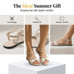 👣New Arrival 58% OFF! ☀️Women's Criss-Cross Strap Flat Sandals，Summer Footwear for Walks & Vacations! ☀️🚶‍♀️🏖️