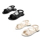 👣New Arrival 58% OFF! ☀️Women's Criss-Cross Strap Flat Sandals，Summer Footwear for Walks & Vacations! ☀️🚶‍♀️🏖️