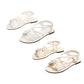 👣New Arrival 58% OFF! ☀️Women's Criss-Cross Strap Flat Sandals，Summer Footwear for Walks & Vacations! ☀️🚶‍♀️🏖️