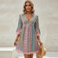 🔥2026 Hot Sale 56% OFF✨⚡ 50K+ SOLD! 🎁 Taster Pack Women's Bohemian Print V-Neck Mini Dress