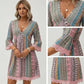 🔥2026 Hot Sale 56% OFF✨⚡ 50K+ SOLD! 🎁 Taster Pack Women's Bohemian Print V-Neck Mini Dress