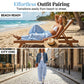 🌸👖 Summer Loose Fit Gingham Pants for Women – Breathable Cotton, Elastic Waist, Casual Wide Leg. Perfect for Beach, Picnic or Daily Street Style! ☀️🌿