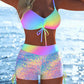 🩱 51% OFF! ✨ Women's Bikini Set – Drawstring Top, Boy Shorts, Multiple Styles 🏖️