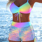 🩱 51% OFF! ✨ Women's Bikini Set – Drawstring Top, Boy Shorts, Multiple Styles 🏖️